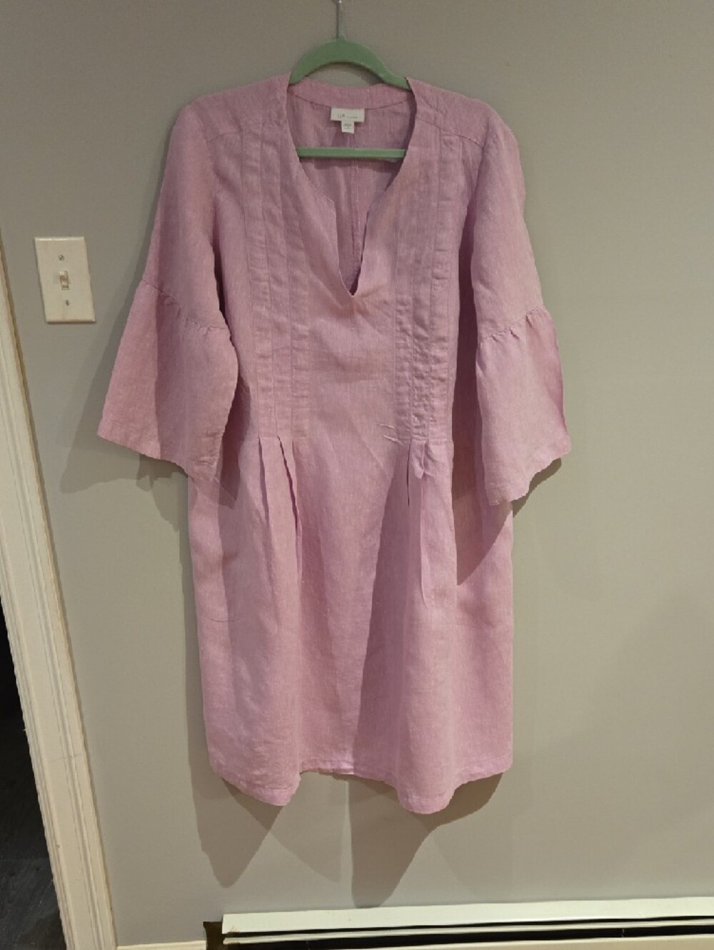 J. Jill Lavender Pink Linen Midi Dress - Picture 4 of 7